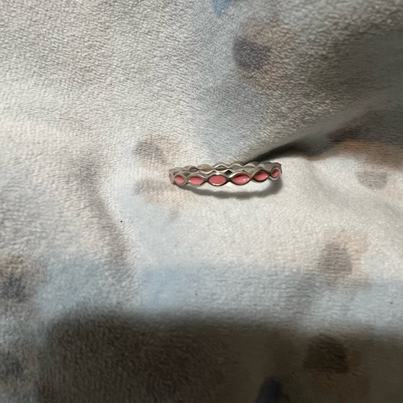 Pink Enamel Pandora ring - Picture 3 of 3